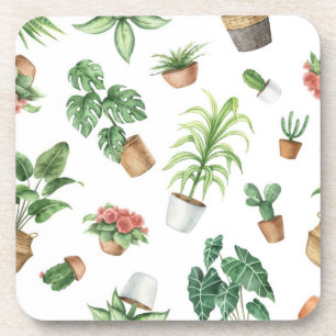 Plant patroon bier onderzetter