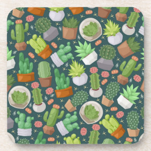 Plant patroon bier onderzetter