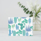 Plant patroon briefkaart (Staand voorkant)