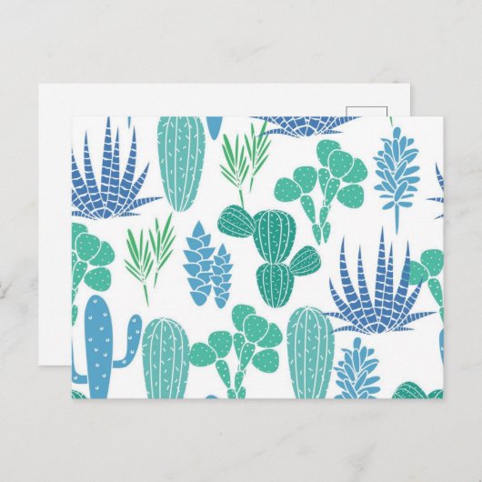 Plant patroon briefkaart (Voorkant / Achterkant)