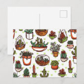Plant patroon briefkaart (Voorkant / Achterkant)