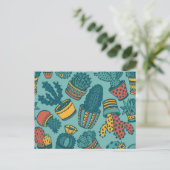 Plant patroon briefkaart (Staand voorkant)