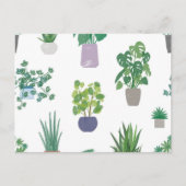 Plant patroon briefkaart (Voorkant)