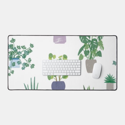 Plant patroon bureaumat (Keyboard & Muis)