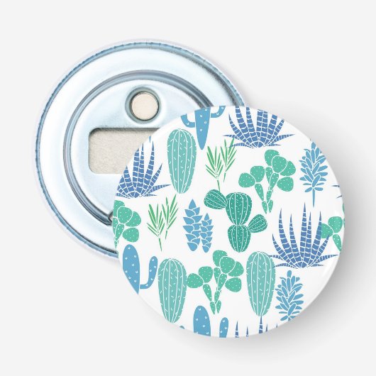 Plant patroon button flesopener (Voorkant)