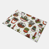 Plant patroon deurmat (Schuin)