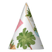 Plant patroon feesthoedjes (Links)