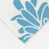 Plant patroon fleece deken (Hoek)