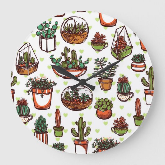 Plant patroon grote klok (Voorkant)