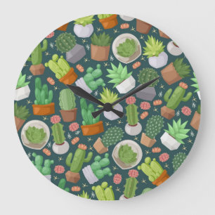 Plant patroon grote klok