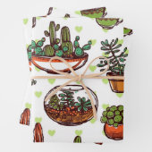 Plant patroon inpakpapier vel (In situ)