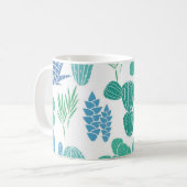 Plant patroon koffiemok (Voorkant links)