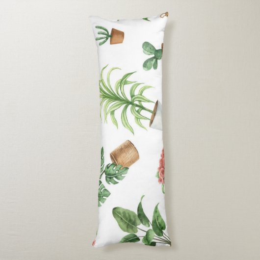 Plant patroon lichaamskussen (Achterkant (Verticaal))