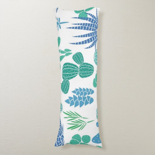 Plant patroon lichaamskussen (Voorkant Verticaal)