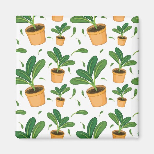 Plant patroon magneet (Voorkant)