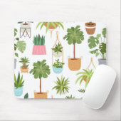 Plant patroon muismat (Met muis)