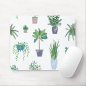 Plant patroon muismat (Met muis)