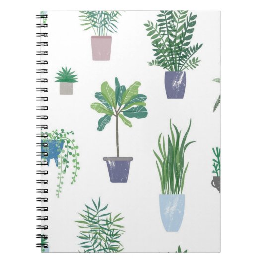 Plant patroon notitieboek (Voorkant)