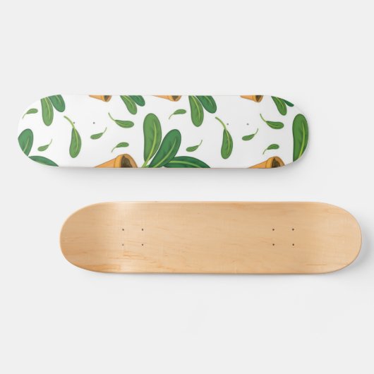 Plant patroon persoonlijk skateboard (Horizontaal)
