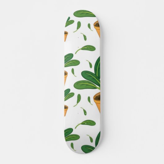 Plant patroon persoonlijk skateboard (Voorkant)