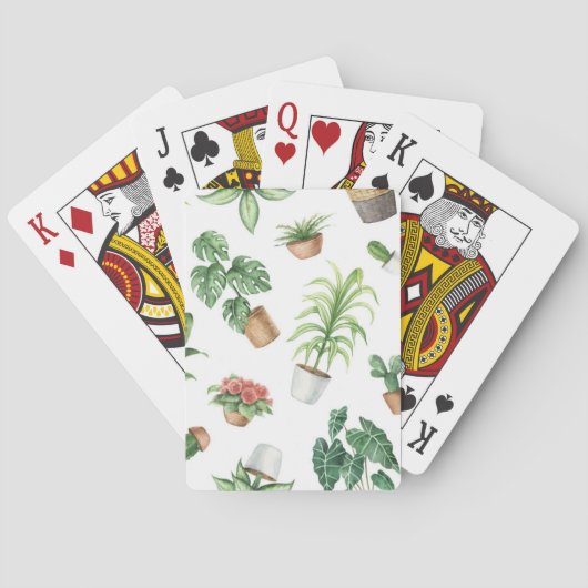 Plant patroon pokerkaarten (Achterkant)