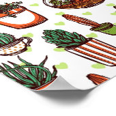 Plant patroon poster (Hoek)