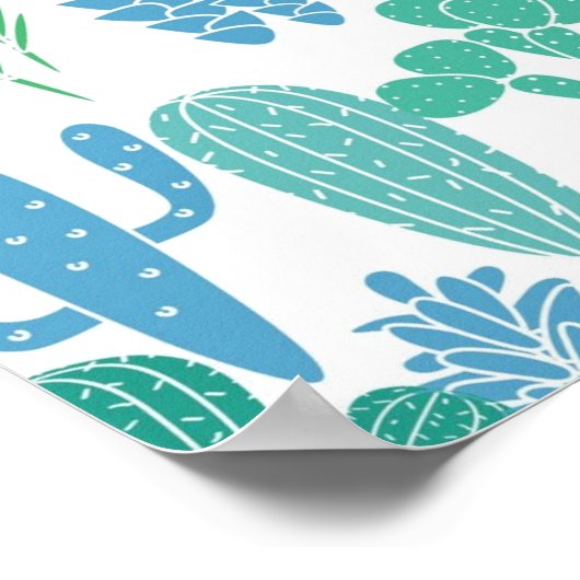 Plant patroon poster (Hoek)