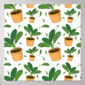 Plant patroon poster (Voorkant)