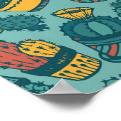 Plant patroon poster (Hoek)