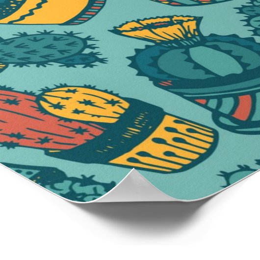 Plant patroon poster (Hoek)