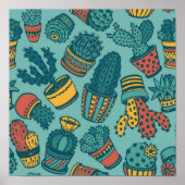 Plant patroon poster (Voorkant)