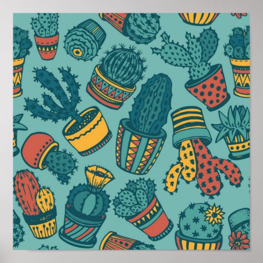 Plant patroon poster (Voorkant)