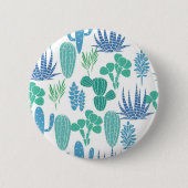 Plant patroon ronde button 5,7 cm (Voorkant)