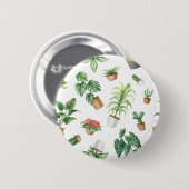 Plant patroon ronde button 5,7 cm (Voorkant /achterkant)