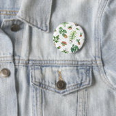 Plant patroon ronde button 5,7 cm (In situ)