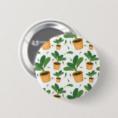 Plant patroon ronde button 5,7 cm (Voorkant /achterkant)