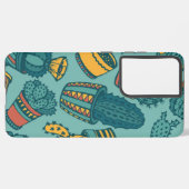 Plant patroon samsung galaxy hoesje (Linkerkant)