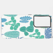 Plant patroon samsung galaxy hoesje (Linkerkant)