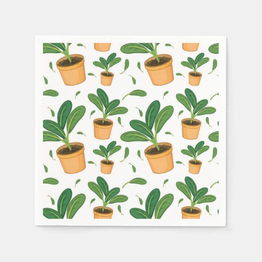 Plant patroon servet (Voorkant)