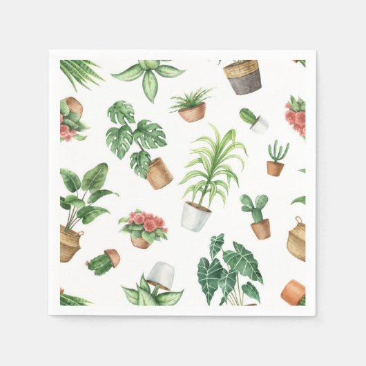 Plant patroon servet (Voorkant)