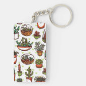 Plant patroon sleutelhanger (achterkant)