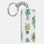 Plant patroon sleutelhanger (Voorkant Links)