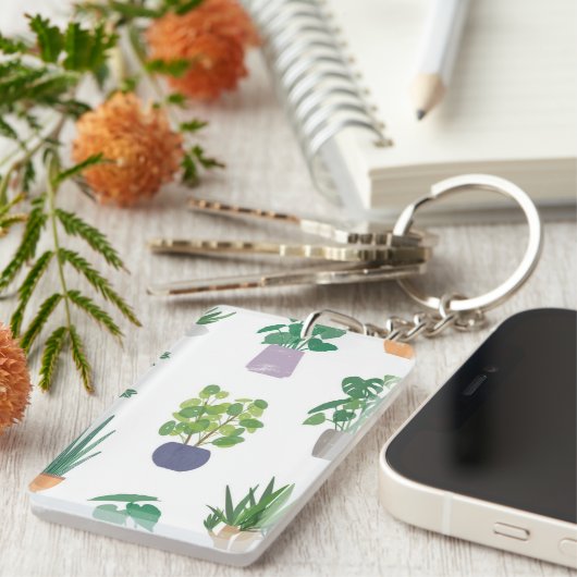 Plant patroon sleutelhanger (Voorkant Rechts)