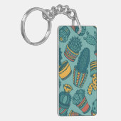 Plant patroon sleutelhanger (Voorkant Links)