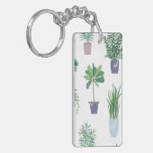 Plant patroon sleutelhanger (Voorkant Links)