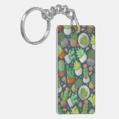 Plant patroon sleutelhanger (Voorkant Links)