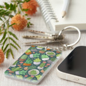 Plant patroon sleutelhanger (Voorkant Rechts)