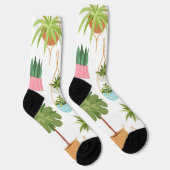Plant patroon sokken (Rechts)