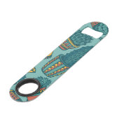 Plant patroon speed flessenopener (Achterkant Gekanteld)