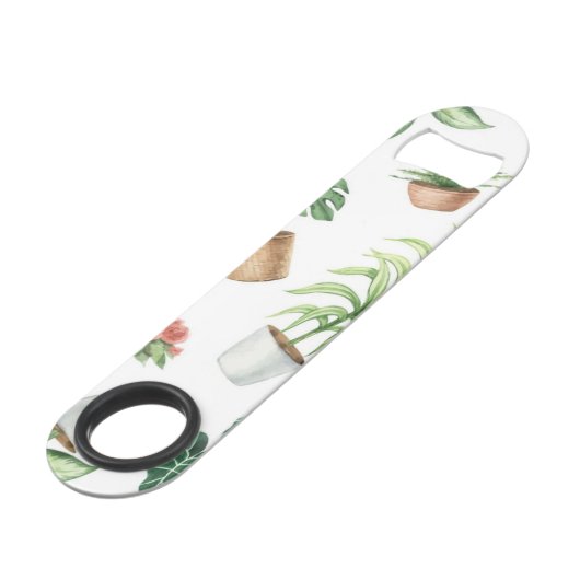 Plant patroon speed flessenopener (Voorkant Gekanteld)